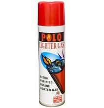 Polo Lighter Gas - Extra Purified Butane Lighter Gas Refill - Universal Tip For All Lighters Adaptor Cap